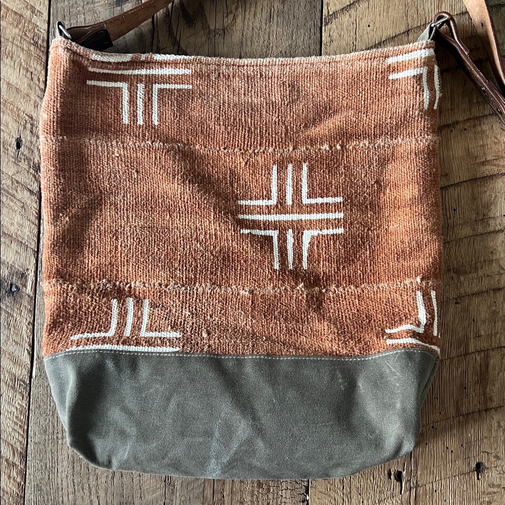 Jenna Bee Mudcloth Bag Tote Crossbody - Picture 4 of 7